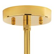 Люстра подвесная Lightstar без лампы 816087 DUMO 8х40W E14 черный/золото