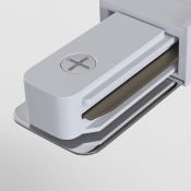 Соединитель для однофазного шинопровода Unity прямой TRA001C-11W встраиваемый белый