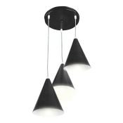 Подвесной светильник без лампы 14-44 3x40W E14 &quot;Ляфамий&quot; конус черный