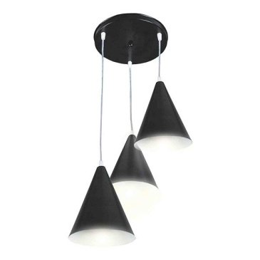 Подвесной светильник без лампы 14-44 3x40W E14 "Ляфамий" конус черный