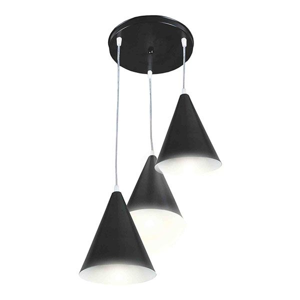 Подвесной светильник без лампы 14-44 3x40W E14 "Ляфамий" конус черный