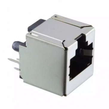 ТФ Гнездо 8P8C (RJ45) на плату вертикальное 6368150-1