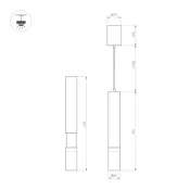Подвесной светильник  15W Белый теплый-MIX 056119 SP-ARTEMIS-HANG-P-R60 (WH, 8-80 deg, 230V, TRIAC) белый