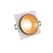 Встраиваемый светильник без лампы DENKIRS LEMVIK DK2402-GD GU10/GU5.3 черный/золотой квадратный