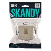 Розетка встраиваемая компьютерная IEK SKANDY SK-K10-2-K10 SK-K02B RJ45 кат.6 бежевый
