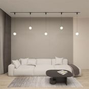 Трековый светильник однофазный   5W Белый-MIX SMART MOON DK8052-BK IP20 на шинопровод управляемый черный