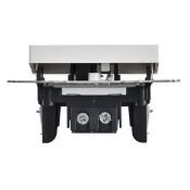 Выключатель встраиваемый одноклавишный с подсветкой IEK BRITE BR-V10-1-10-K91 ВС10-1-1-БрАБ арктический белый