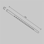 Светильник 12W Белый теплый/белый C101CL-L500-12W3-6K-B Точки / Points Axity IP20 чёрный