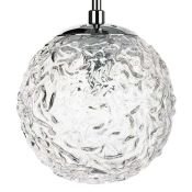 Подвесной светильник без лампы Lightstar 815210 BARI 1х40W G9 шар хром/прозрачный