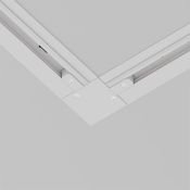 Коннектор L-образный для однофазного трека TRA002CL-11W Unity встраиваемый белый
