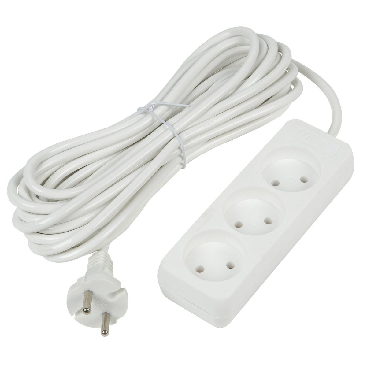 удлинитель без заземления Uniel UL-00009980 S-CU3-10 WHITE 2м Ultra