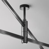Крепление потолочное Короткое / Short двойное 78мм Flarity TRA156C-D1-B чёрный