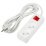 удлинитель без заземления и выключателем Uniel UL-00009992 S-CU2-3B WHITE 3м Ultra