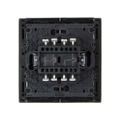 Выключатель встраиваемый двухклавишный проходной IEK FORTE&PIANO с подсветкой 10А FP308 серый FP-V22-1-10-1-K03
