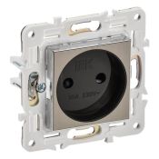 Штепсельная розетка встраиваемая IEK SKANDY 10А SK-R13-10-K50 SK-R01N без з/к с з/ш металл никель Штепсельная розетка встраиваемая IEK SKANDY 10А SK-R13-10-K50 SK-R01N без з/к с з/ш металл никель