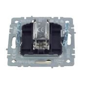 ТВ-розетка встраиваемая оконечная IEK BRITE BR-A10-O-K10 РТВ11-0-БрКр бежевый