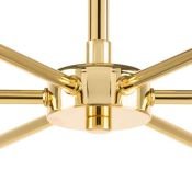 Люстра подвесная Lightstar без лампы 816066 DUMO 6х40W E14 белый/золото