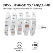 Светодиодная лента RGB 5050 12V  7.2W/m 30Led/метр 00-38 Стандарт IP20