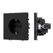 Механизм электрической розетки 054277 SCT-NOBE-MEU1-SFPL-BK (230V, 16A)