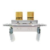 Розетка встраиваемая аудио IEK SKANDY SK-S40-K50 SK-A01N металл никель