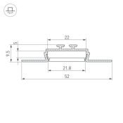 алюминиевый профиль KLUS LOCK-FM-2000 ANOD 019185