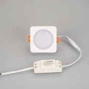 Встраиваемый светильник   5W Белый теплый  016962 LTD-80x80SOL-5W 3000K 220V IP44 квадратный белый