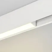Магнитный трековый светильник 12W Белый дневной MAG-FLAT-45-L405 100deg  24V на магнитный шинопровод белый 046577 DALI