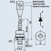 Диод 250A  120V Д161-250-12