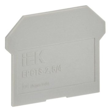 Заглушка для колодки клеммной CTS 2,5/4мм2 серая YCT10-00-K03-002-ZGL IEK