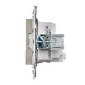 Штепсельная розетка встраиваемая IEK SKANDY 16А SK-R14-16-K10 SK-R04B с з/к без з/ш бежевый