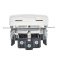 Штепсельная розетка встраиваемая IEK BRITE 16А BR-R16-16-K91 РСбш10-3-БрАБ с з/к и шторками с крышкой арктический белый IP20