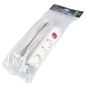 удлинитель с заземлением и выключателем Uniel UL-00010014 S-GCU3-10B WHITE 10м Ultra