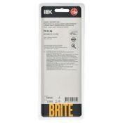 Рамка стеклянная 3 поста IEK BRITE BR-M32-G-31-K02 РУ-3-2-Бр черный матовый