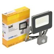 прожектор Белый  20W СДО 07-20Д LPDO702-20-K03 с датчиком движения IP54 220В серый