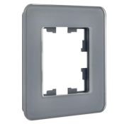 Рамка стеклянная 1 пост IEK BRITE BR-M12-G-41-K53 РУ-1-2-Бр графит RE