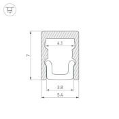 алюминиевый профиль ARL ARH-MICRO-0507-2000 ANOD 036399