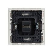 Розетка встраиваемая HDMI IEK FORTE&PIANO FP240 белый FP-H10-K01