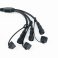 Разветвитель для гирлянд ALEDUS SP-3Lines-B 1-3, 2Pin, черный