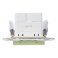 Розетка встраиваемая USB IEK SKANDY A+C 3,1А SK-U22-D31-K06 SK-R14G мятный