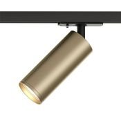 Трековый светильник однофазный  15W SOLID TUBE DK6202-BG под лампу GU10 IP20 на шинопровод золотой