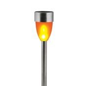 светильник на солнечной батарее UL-00007926 USL-S-187/MM360 METAL TORCH IP44 с эффектом пламени