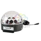 Светодиодный светильник-проектор RGB 601-257 &quot;Диско-шар&quot;, пульт д/у, bluetooth, 6 Led,15W, 230V, IP20