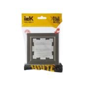 Рамка пластик 1 пост IEK BRITE BR-M12-44-K37 РУ-1-БрШ-44 шампань IP44