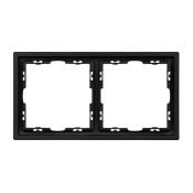 Рамка пластик 2 поста Arlight FRM-NOBE-SFPL-2-BK черная