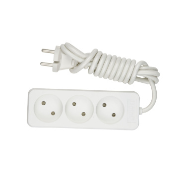 удлинитель без заземления Uniel UL-00006562 S-CP3-1.5 1.5м white General purpose
