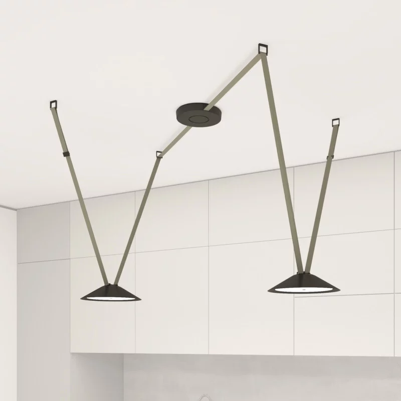 Готовый набор ременной трековой системы DENKIRS  40W Белый дневной Belty DK55SET03-02-LG подвесной светло-серый