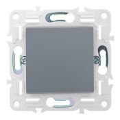 Выключатель встраиваемый одноклавишный IEK SKANDY SK-V10-0-10-K03 SK-V01Gr серый