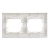 Рамка пластик 2 поста IEK BRITE BR-M22-44-K91 РУ-2-БрАБ-44 арктический белый IP44
