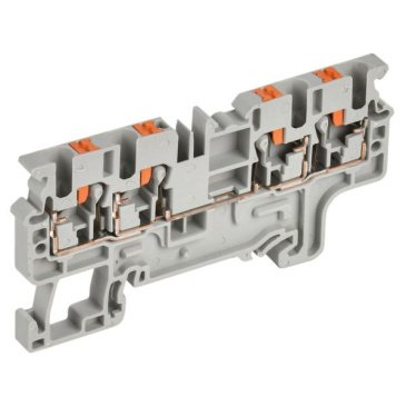 Клемма CP-MC 4 вывода 2,5мм2 серая YCT22-00-4-K03-002 IEK