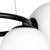 Люстра подвесная Lightstar без лампы 815057 GLOBO 5х40W G9 белый/черный